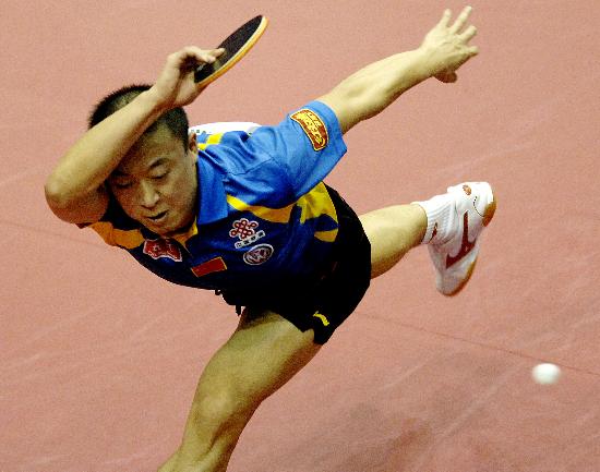 中国队横扫德国队,马琳点燃赛场 中国队横扫德国队,马琳点燃赛场